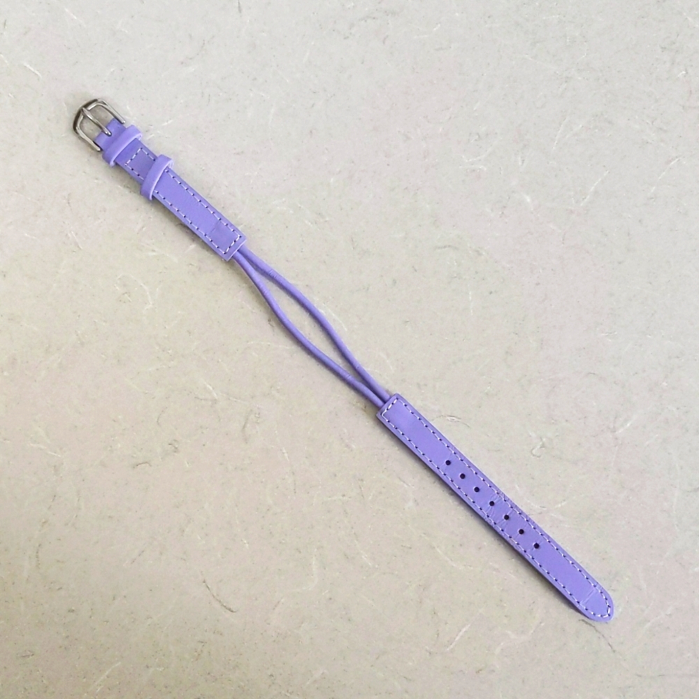 Cute Purple Genuine Leather Watch Strap 10mm